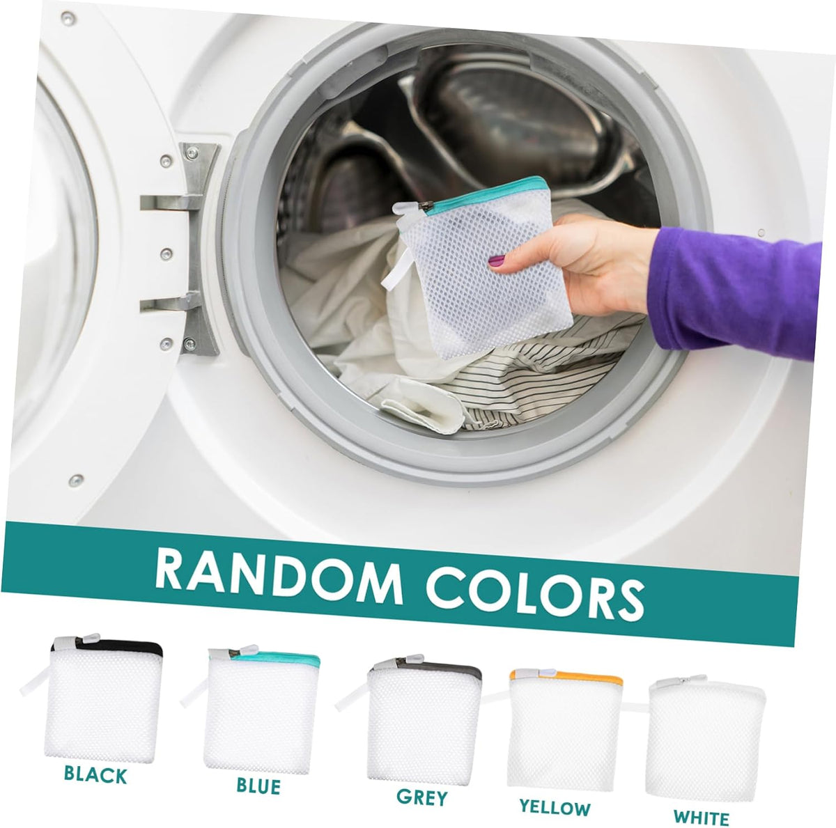 6pcs Mesh Laundry Bags Set for Washing Machine Protect Delicate Garments Travel Organizer Multi-functional Storage for Clothes and Underwear