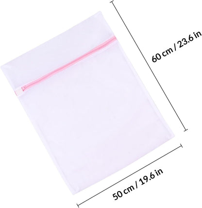 4pcs Fine Mesh Laundry Bags Set for Delicates Bra Washing Bag with Drawstring Closure Reusable Net Washing for Travel and Home Use Protective Underwear Laundry Organizer