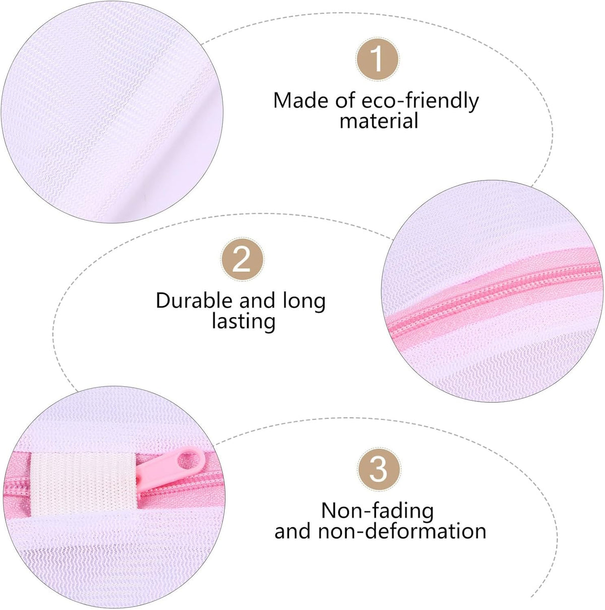 4pcs Fine Mesh Laundry Bags Set for Delicates Bra Washing Bag with Drawstring Closure Reusable Net Washing for Travel and Home Use Protective Underwear Laundry Organizer