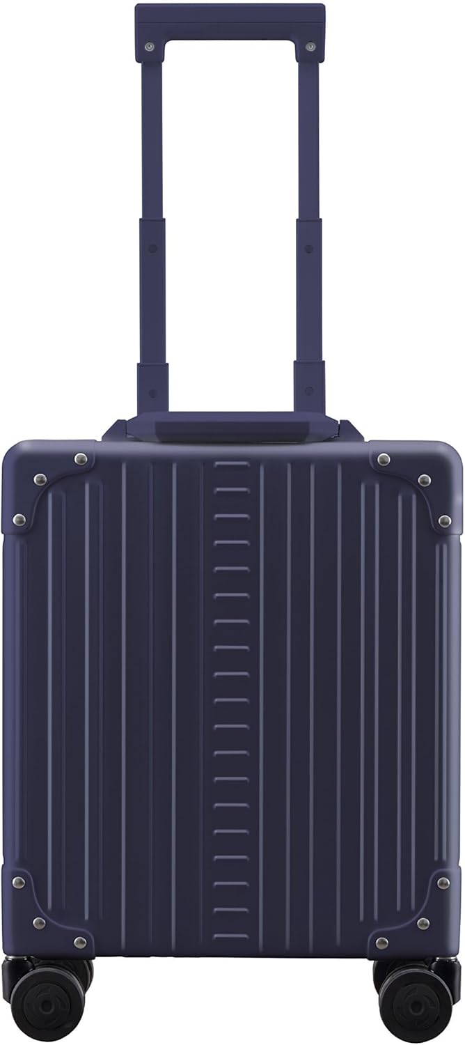All Aluminum Lightweight 16" Premium Vertical Underseat Carry-on Luggage - Business Briefcase with Wheels - Hardshell Suitcase