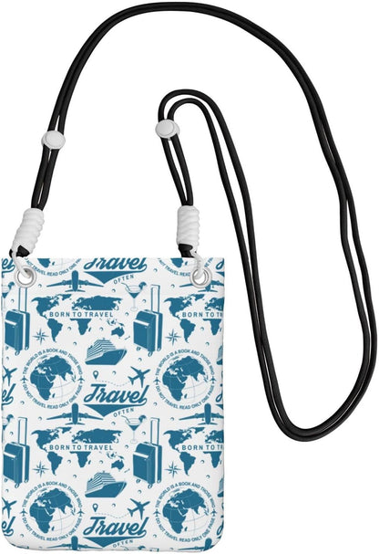 Air Travel for Crossbody Phone Bag, Small & Lightweight Crossbody Purse for Women with Adjustable Strap, Water-Resistant Daily Commuter Bag for Phone, Wallet, Keys