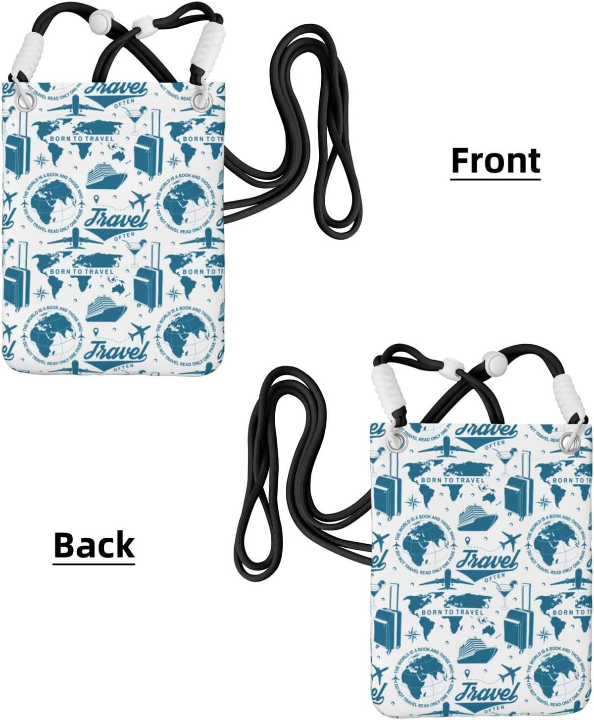 Air Travel for Crossbody Phone Bag, Small & Lightweight Crossbody Purse for Women with Adjustable Strap, Water-Resistant Daily Commuter Bag for Phone, Wallet, Keys