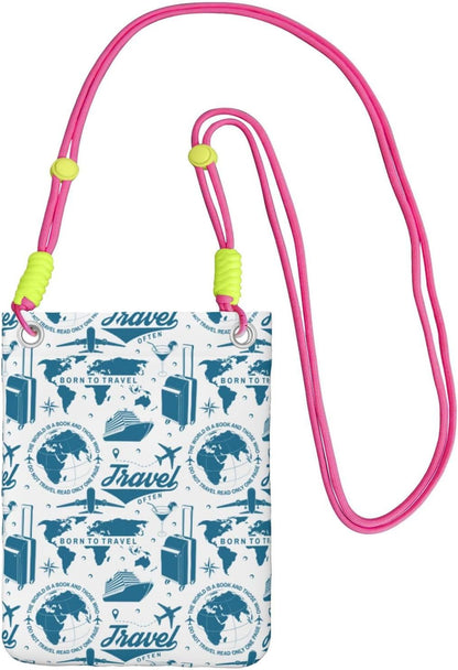 Air Travel for Crossbody Phone Bag, Small & Lightweight Crossbody Purse for Women with Adjustable Strap, Water-Resistant Daily Commuter Bag for Phone, Wallet, Keys