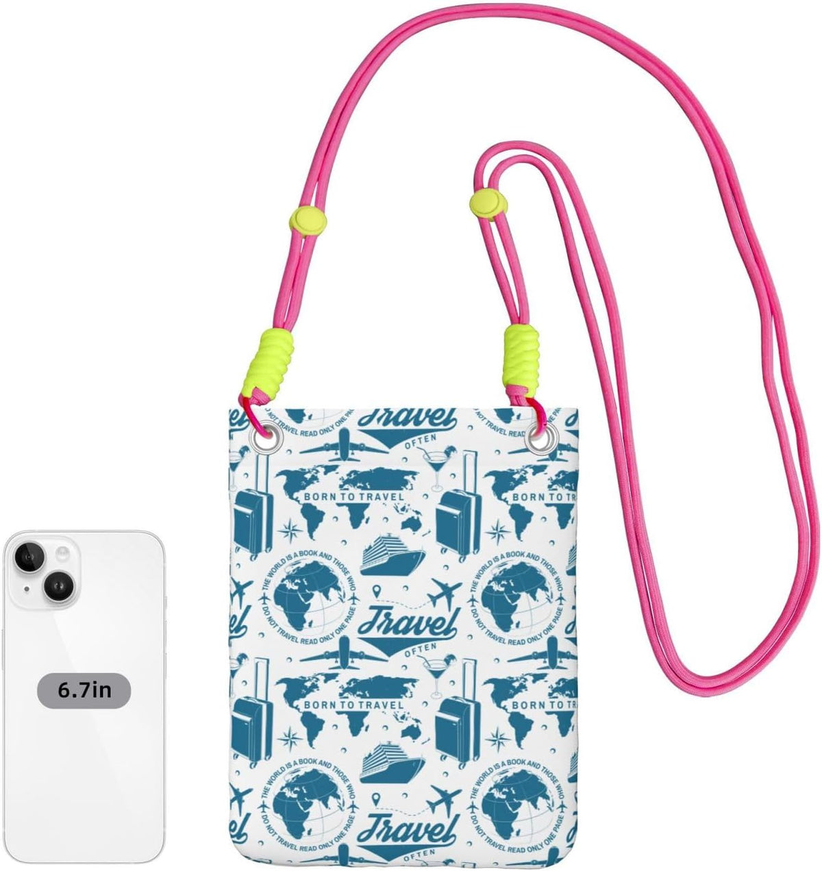 Air Travel for Crossbody Phone Bag, Small & Lightweight Crossbody Purse for Women with Adjustable Strap, Water-Resistant Daily Commuter Bag for Phone, Wallet, Keys