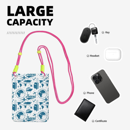 Air Travel for Crossbody Phone Bag, Small & Lightweight Crossbody Purse for Women with Adjustable Strap, Water-Resistant Daily Commuter Bag for Phone, Wallet, Keys