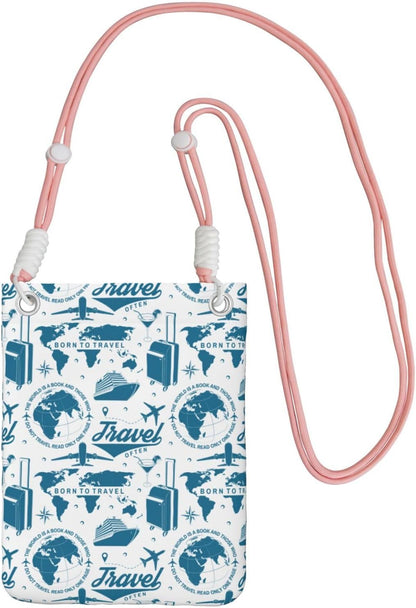 Air Travel for Crossbody Phone Bag, Small & Lightweight Crossbody Purse for Women with Adjustable Strap, Water-Resistant Daily Commuter Bag for Phone, Wallet, Keys