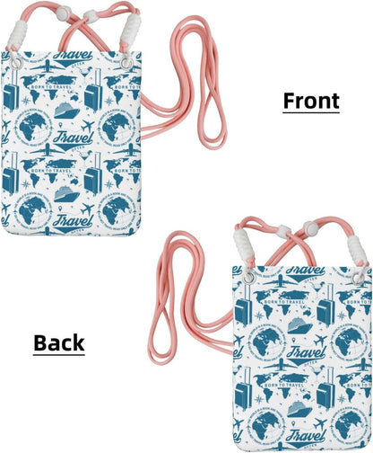 Air Travel for Crossbody Phone Bag, Small & Lightweight Crossbody Purse for Women with Adjustable Strap, Water-Resistant Daily Commuter Bag for Phone, Wallet, Keys