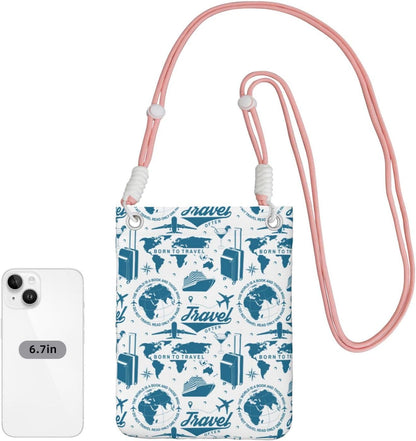 Air Travel for Crossbody Phone Bag, Small & Lightweight Crossbody Purse for Women with Adjustable Strap, Water-Resistant Daily Commuter Bag for Phone, Wallet, Keys