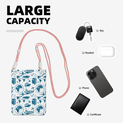 Air Travel for Crossbody Phone Bag, Small & Lightweight Crossbody Purse for Women with Adjustable Strap, Water-Resistant Daily Commuter Bag for Phone, Wallet, Keys