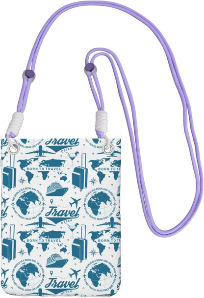 Air Travel for Crossbody Phone Bag, Small & Lightweight Crossbody Purse for Women with Adjustable Strap, Water-Resistant Daily Commuter Bag for Phone, Wallet, Keys