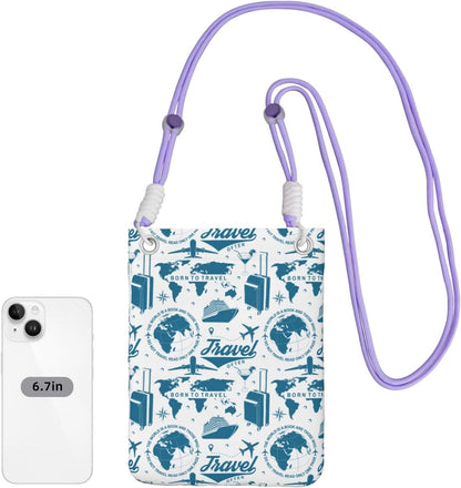 Air Travel for Crossbody Phone Bag, Small & Lightweight Crossbody Purse for Women with Adjustable Strap, Water-Resistant Daily Commuter Bag for Phone, Wallet, Keys