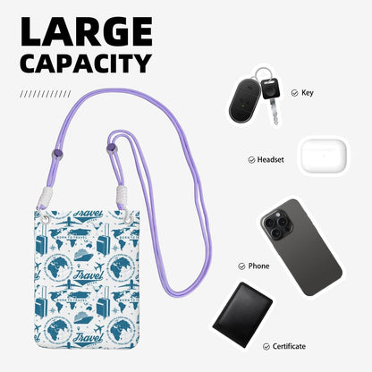Air Travel for Crossbody Phone Bag, Small & Lightweight Crossbody Purse for Women with Adjustable Strap, Water-Resistant Daily Commuter Bag for Phone, Wallet, Keys