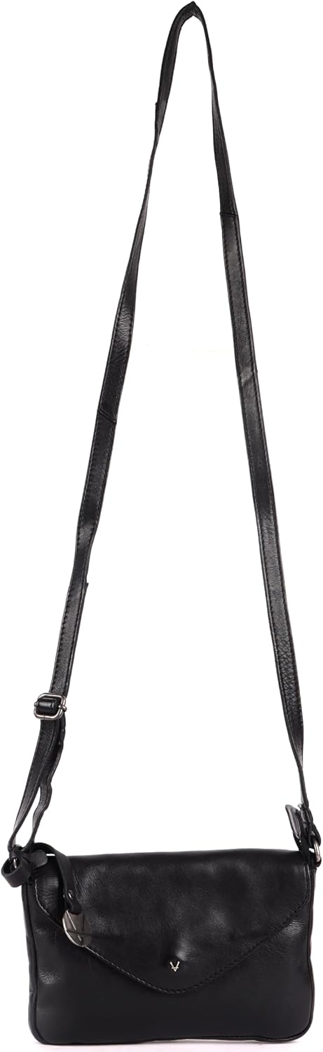 Genuine Italian Leather Small Crossbody Sling Bag RFID Protected Trendy Casual Office with Adjustable Strap