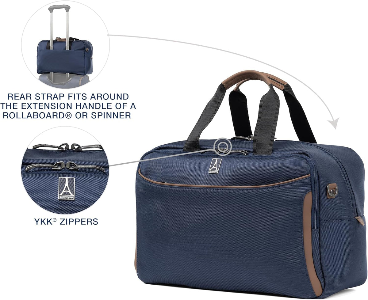 Crew Classic Lightweight Softside Luggage, Underseat Travel Tote Bag, Men and Women, Patriot Blue