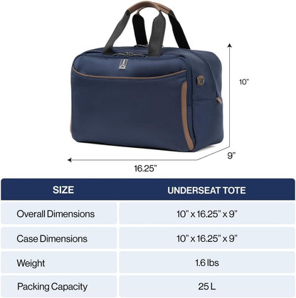 Crew Classic Lightweight Softside Luggage, Underseat Travel Tote Bag, Men and Women, Patriot Blue