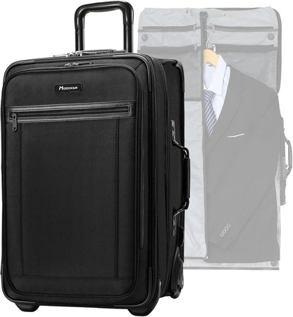 Women's 2-in-1 Convertible Garment Bag & Duffel, 45L Carry On Luggage, Anti-Wrinkle Hanging Suit Bag, Grey, 22.8x11x11.8 inch