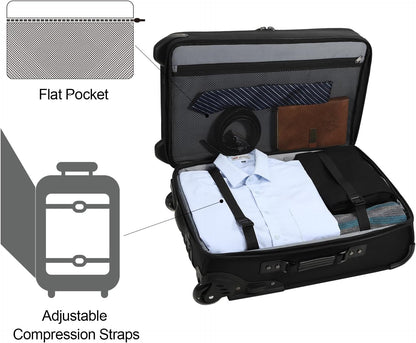 Women's 2-in-1 Convertible Garment Bag & Duffel, 45L Carry On Luggage, Anti-Wrinkle Hanging Suit Bag, Grey, 22.8x11x11.8 inch