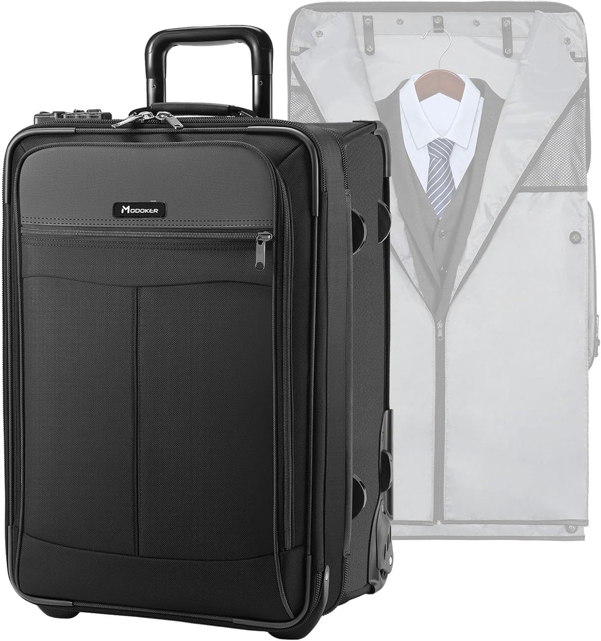 Women's 2-in-1 Convertible Garment Bag & Duffel, 45L Carry On Luggage, Anti-Wrinkle Hanging Suit Bag, Grey, 22.8x11x11.8 inch