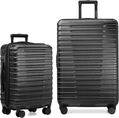 Boren Expandable Hardside Rugged Travel Luggage with 8 Spinner Wheels, Mint, Carry-on 22-Inch