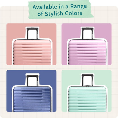 Boren Expandable Hardside Rugged Travel Luggage with 8 Spinner Wheels, Mint, Carry-on 22-Inch