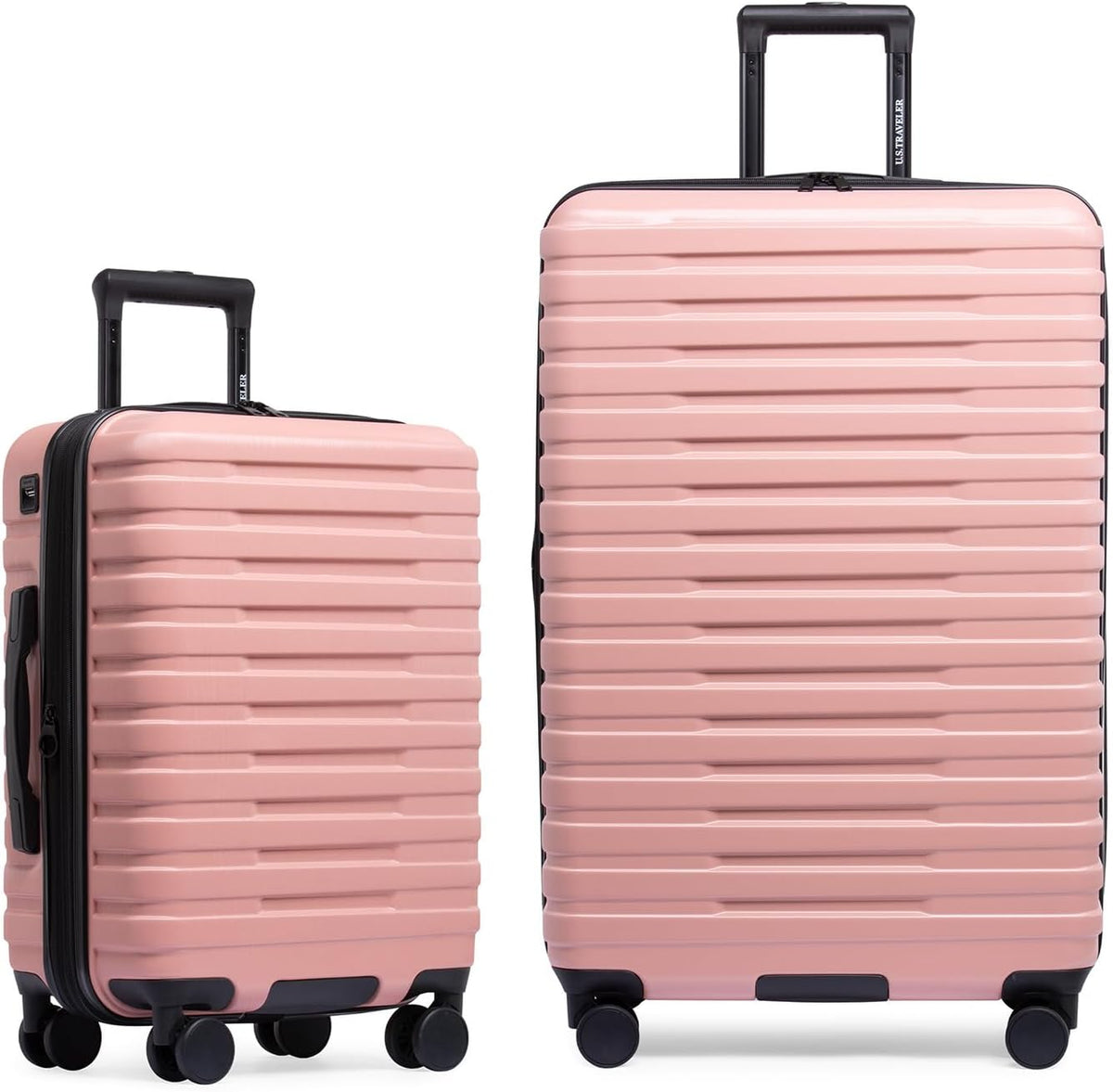 Boren Expandable Hardside Rugged Travel Luggage with 8 Spinner Wheels, Mint, Carry-on 22-Inch