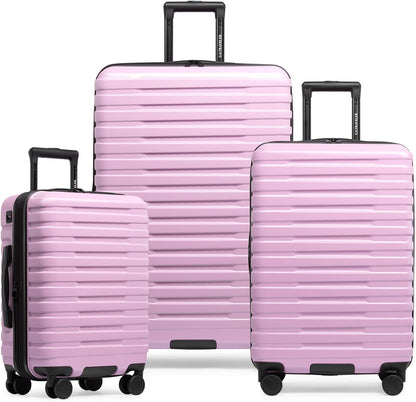 Boren Expandable Hardside Rugged Travel Luggage with 8 Spinner Wheels, Mint, Carry-on 22-Inch