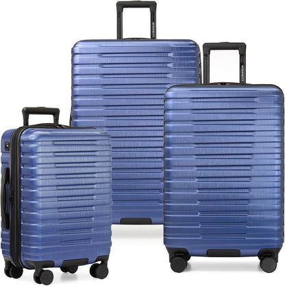 Boren Expandable Hardside Rugged Travel Luggage with 8 Spinner Wheels, Mint, Carry-on 22-Inch