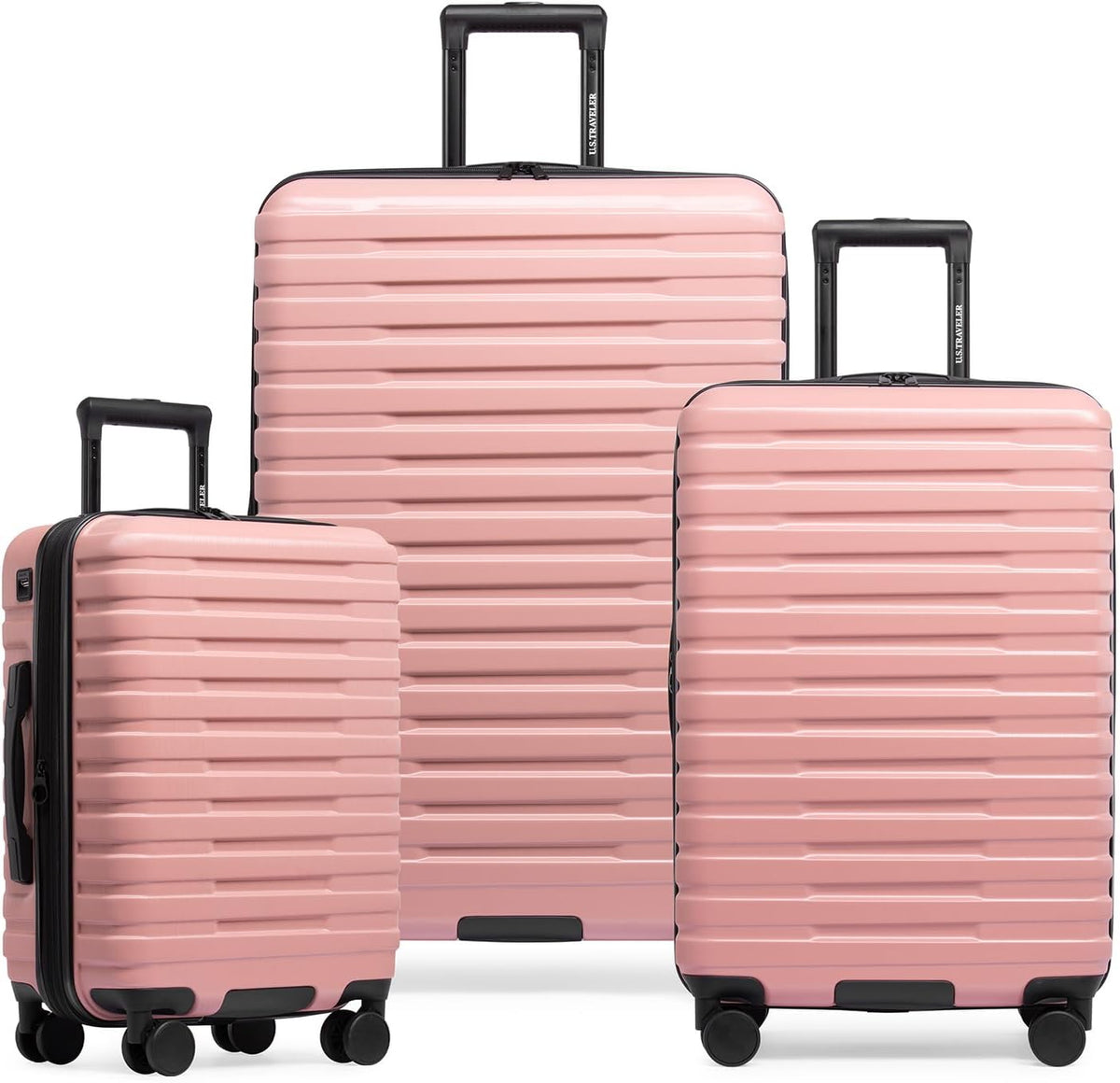 Boren Expandable Hardside Rugged Travel Luggage with 8 Spinner Wheels, Mint, Carry-on 22-Inch