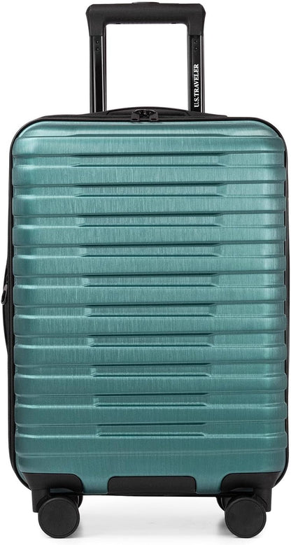 Boren Expandable Hardside Rugged Travel Luggage with 8 Spinner Wheels, Mint, Carry-on 22-Inch