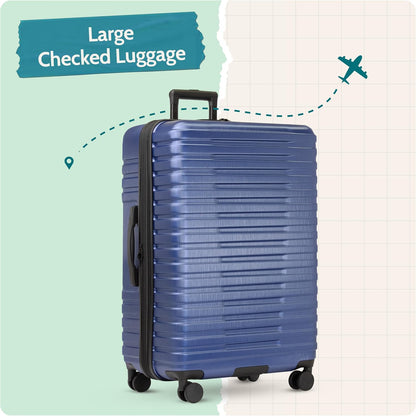 Boren Expandable Hardside Rugged Travel Luggage with 8 Spinner Wheels, Mint, Carry-on 22-Inch