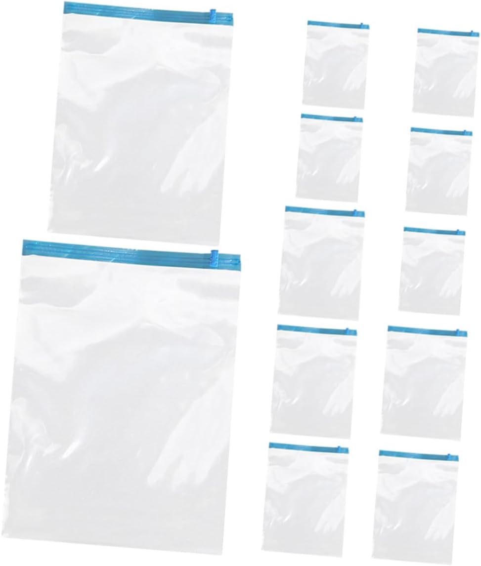 12pcs Roll-up Vacuum Compression Bags for Clothing Storage, Reusable Airtight Space Saver Bags Pa+pe Material, Suitable for Travel Luggage and Home Organization