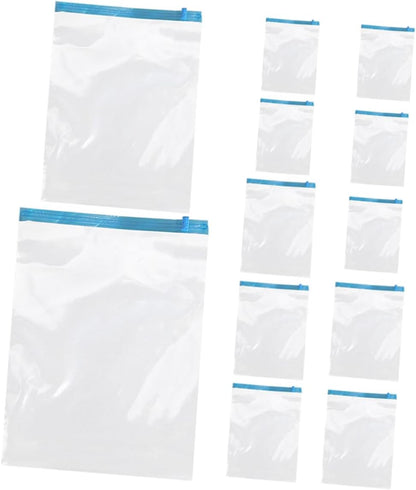 12pcs Roll-up Vacuum Compression Bags for Clothing Storage, Reusable Airtight Space Saver Bags Pa+pe Material, Suitable for Travel Luggage and Home Organization
