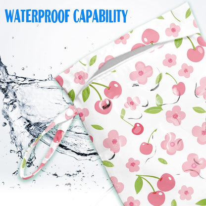 4 Pcs Pink Wet Bag for Baby Swimsuit Dirty Clothes Diaper Yoga Gym, Wet Dry Bag, Beach Vacation Essential for Travel Poor Bathing Daycare Soiled Items