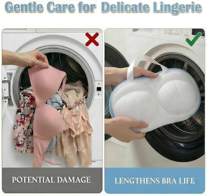 6 Pack Bra Laundry Bags for Washing Machine, Lingerie Bag for Washing Delicates Underwear Brassiere, Women's Bra Washer Protector for Laundry, Suitable for A-D Cups