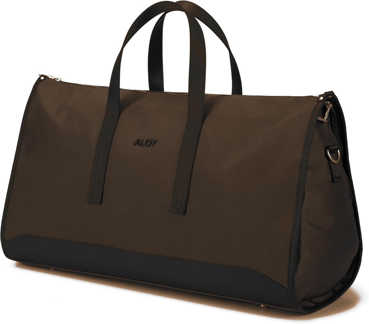 2-in-1 Garment Bag & Weekender Duffel Bag for Travel – Convertible Carry On Garment Duffle Bag for Men & Women, Wrinkle-Resistant Hanging Suit & Dress Bag (Dark Chocolate)
