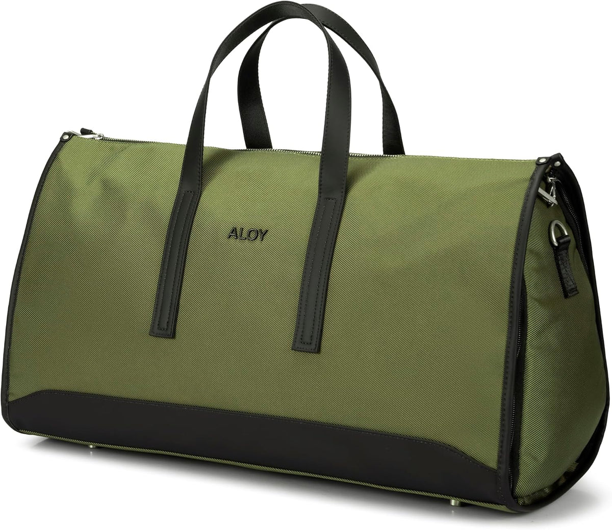 2-in-1 Garment Bag & Weekender Duffel Bag for Travel – Convertible Carry On Garment Duffle Bag for Men & Women, Wrinkle-Resistant Hanging Suit & Dress Bag (Dark Chocolate)