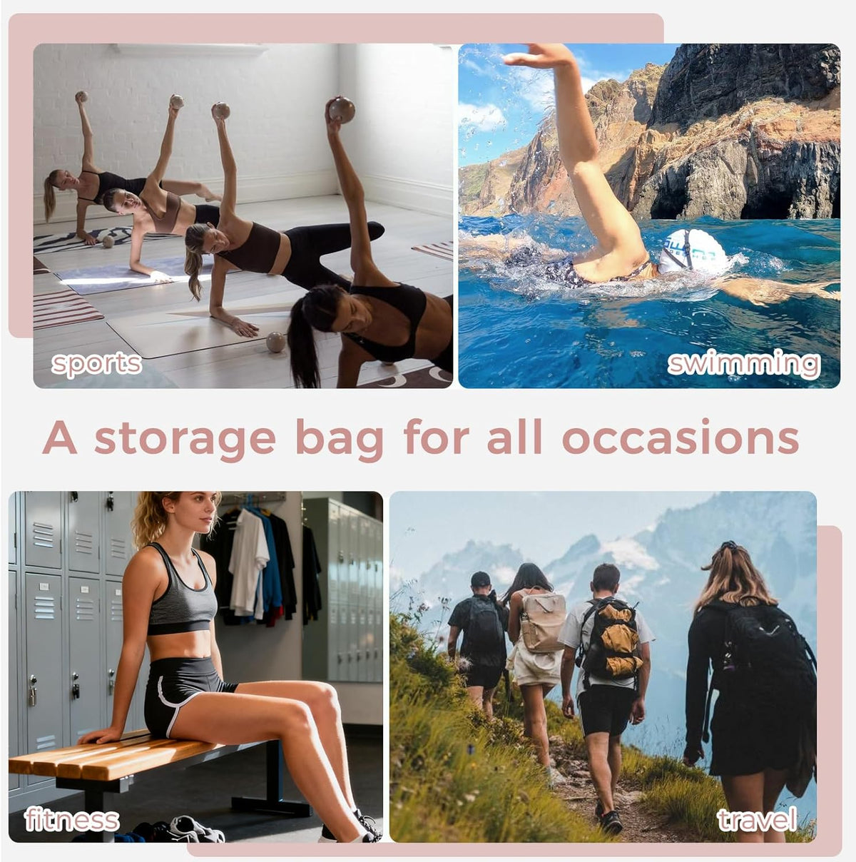 Travel Laundry Bag Ultralight Waterproof Washable Wet Dry Bag for Gym, Swimming, Yoga, and Workout Perfect for Dirty Clothes, Bathing Suits, Travel Accessories (3 Pack)(Green)