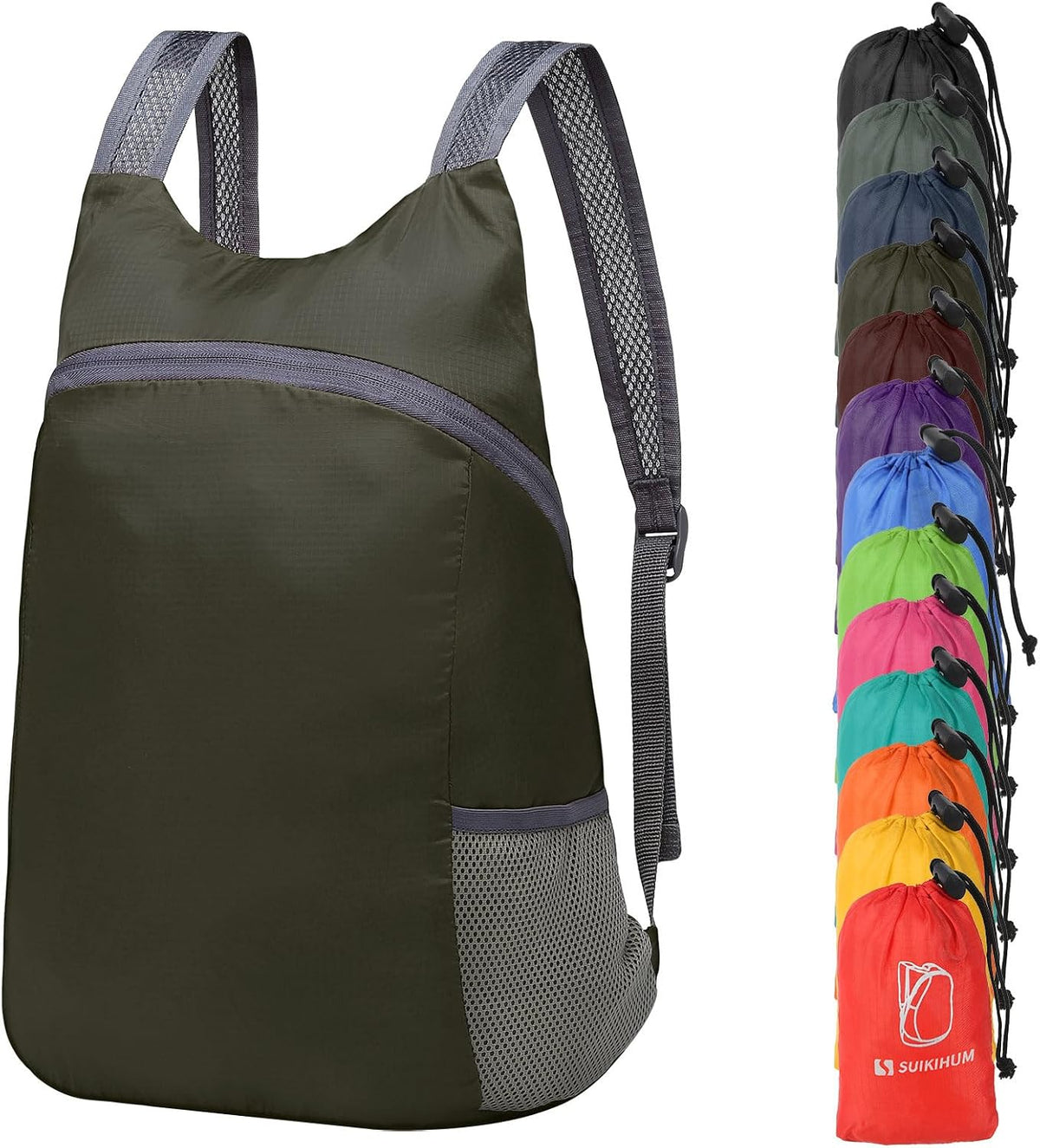 20L Ultra Hiking-Daypack Lightweight Foldable Travel Packable Backpack for Camping Cycling Outdoor, Navy Blue