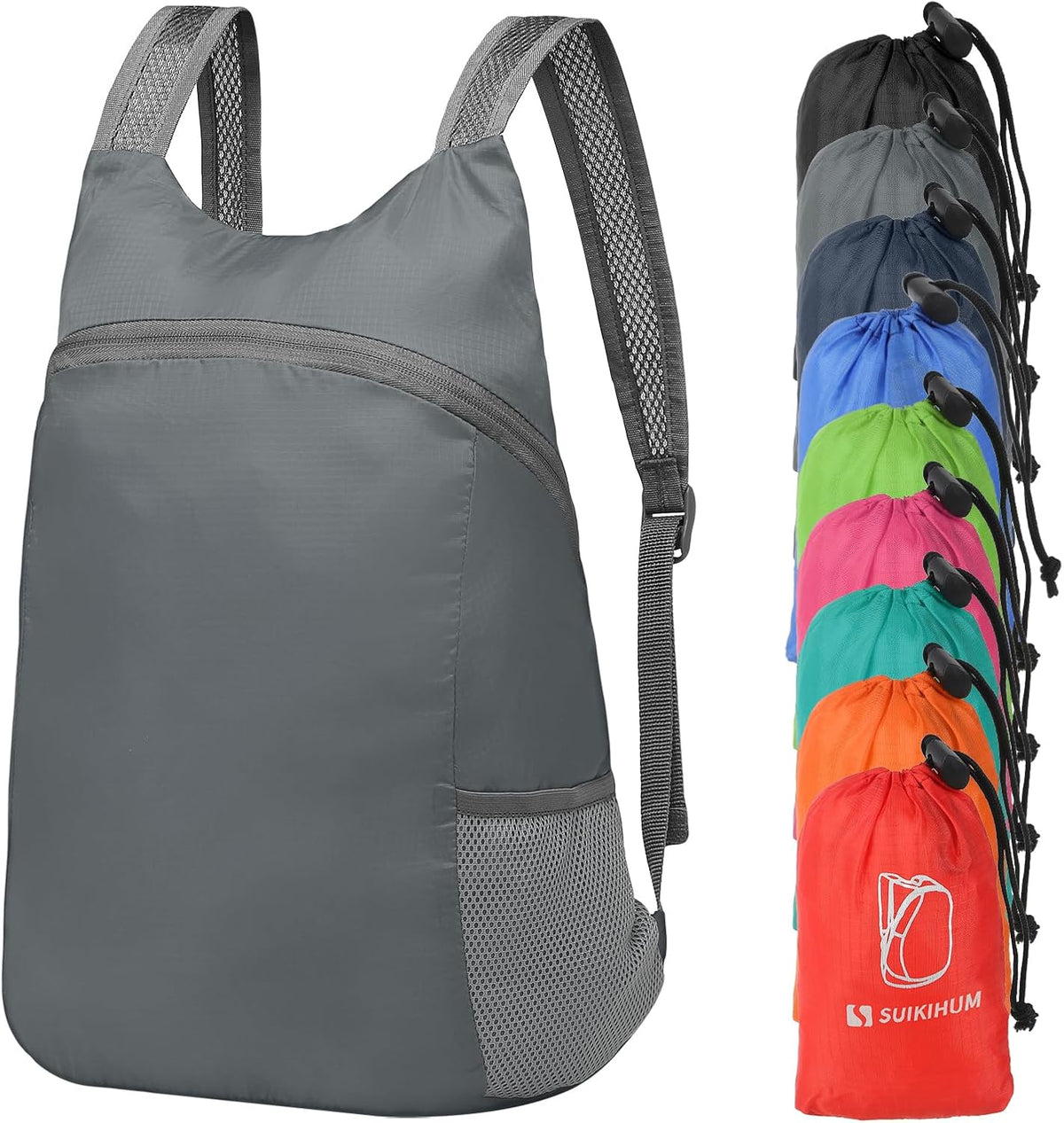 20L Ultra Hiking-Daypack Lightweight Foldable Travel Packable Backpack for Camping Cycling Outdoor, Navy Blue