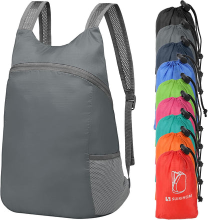 20L Ultra Hiking-Daypack Lightweight Foldable Travel Packable Backpack for Camping Cycling Outdoor, Navy Blue