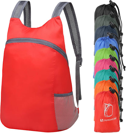 20L Ultra Hiking-Daypack Lightweight Foldable Travel Packable Backpack for Camping Cycling Outdoor, Navy Blue