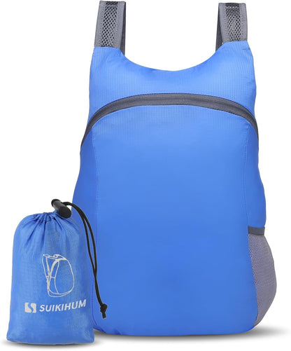 20L Ultra Hiking-Daypack Lightweight Foldable Travel Packable Backpack for Camping Cycling Outdoor, Navy Blue