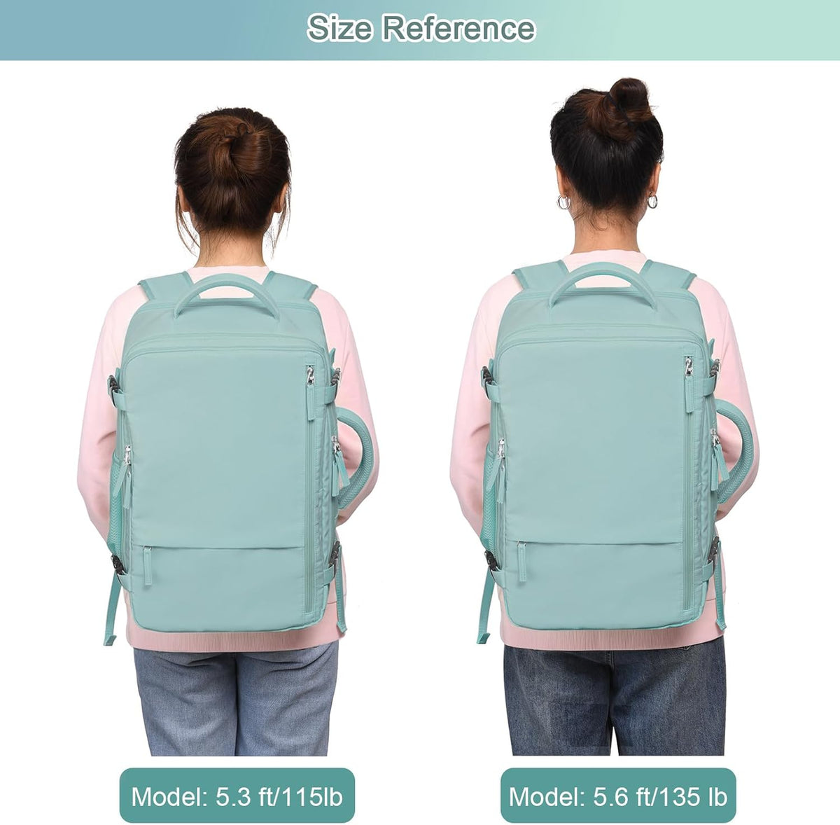 Large Expandable Travel Backpack for Men and Women, 17 Inch Laptop, Waterproof, Casual, College Bookbag, Backpack for Women, as Person Item Flight Approved