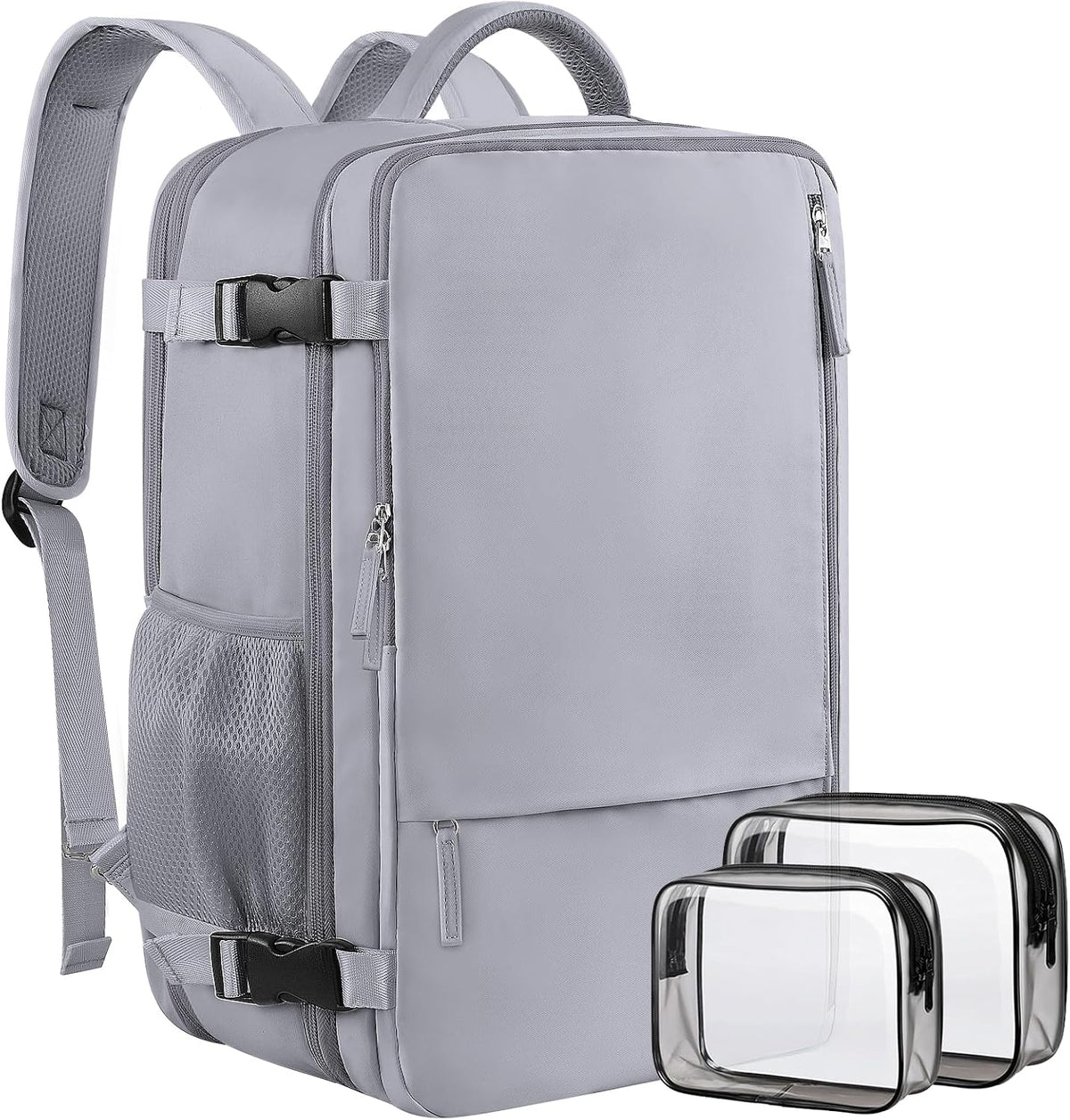 Large Expandable Travel Backpack for Men and Women, 17 Inch Laptop, Waterproof, Casual, College Bookbag, Backpack for Women, as Person Item Flight Approved