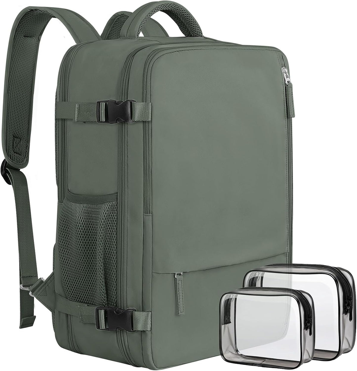 Large Expandable Travel Backpack for Men and Women, 17 Inch Laptop, Waterproof, Casual, College Bookbag, Backpack for Women, as Person Item Flight Approved