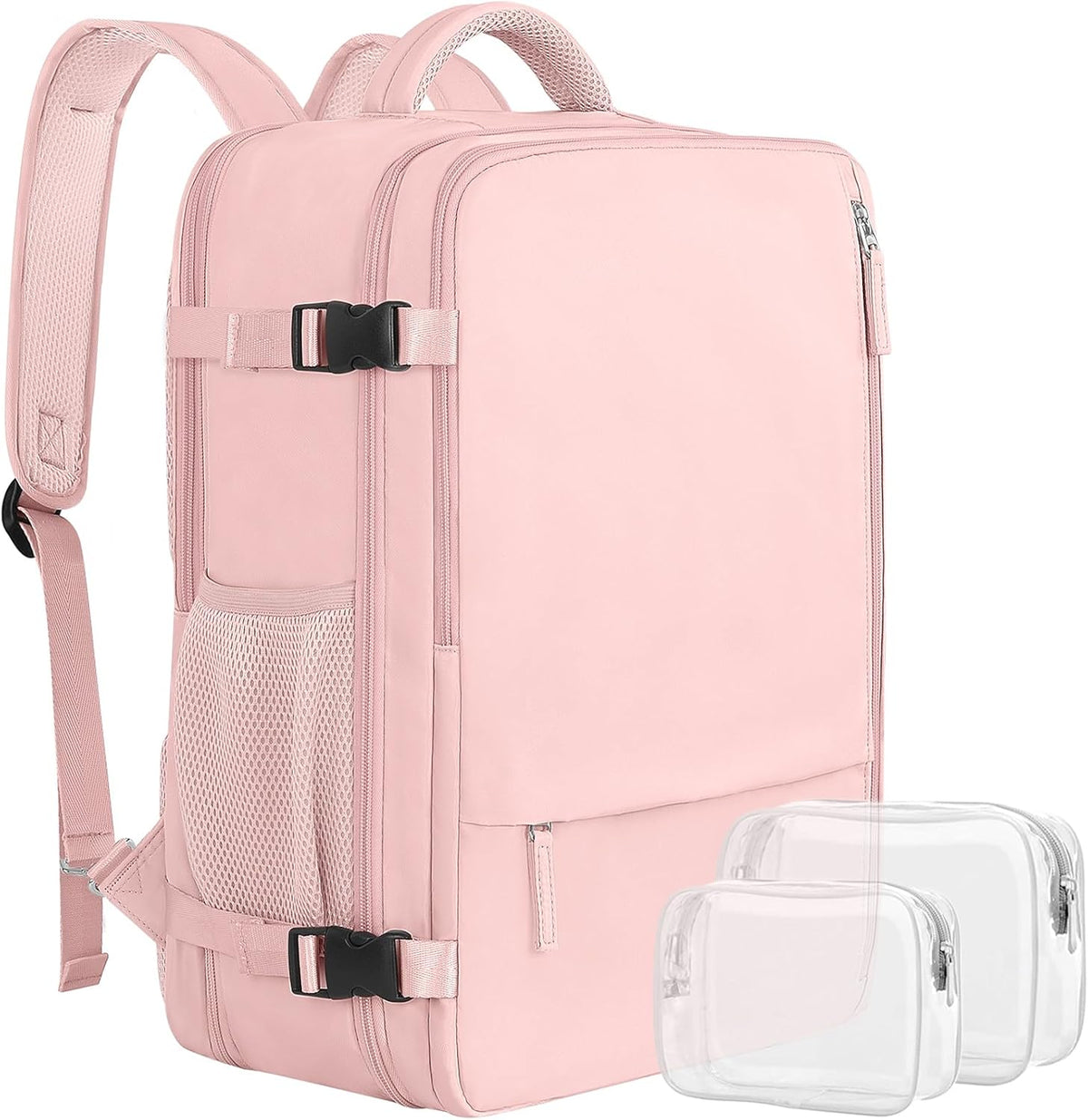 Large Expandable Travel Backpack for Men and Women, 17 Inch Laptop, Waterproof, Casual, College Bookbag, Backpack for Women, as Person Item Flight Approved