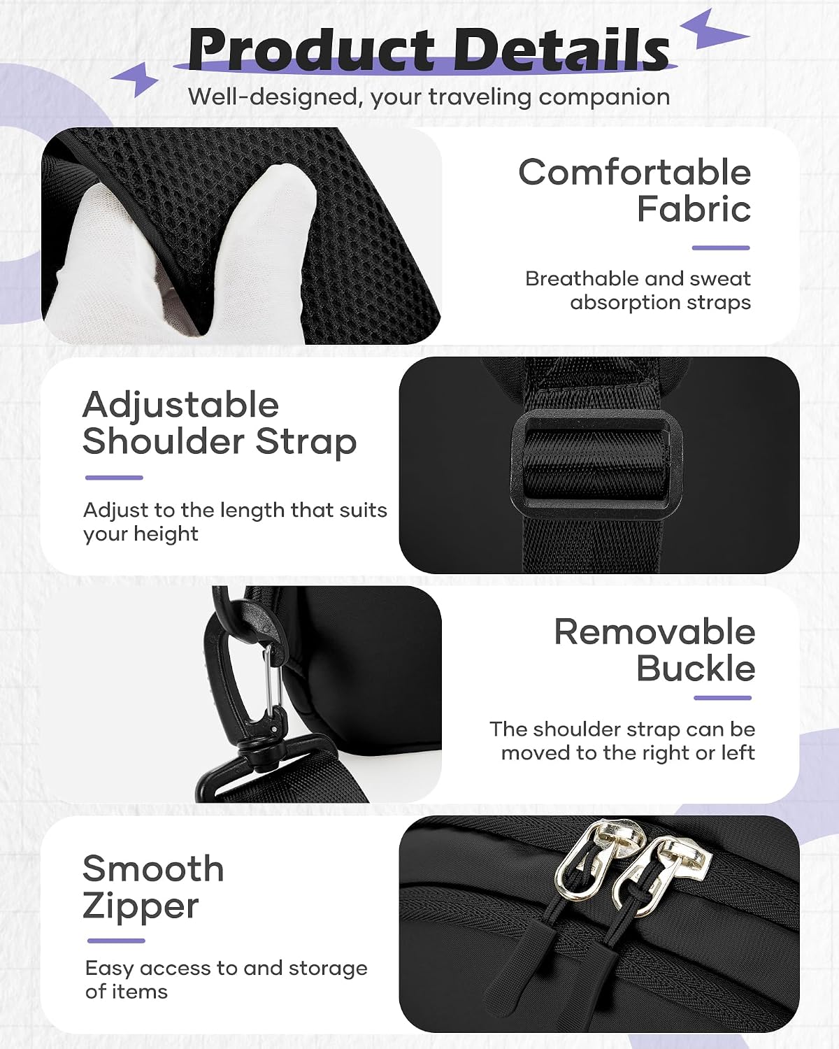 Sling Backpack bag for Men, Multipurpose Crossbody Shoulder Bag for Travel Hiking Daypack Green