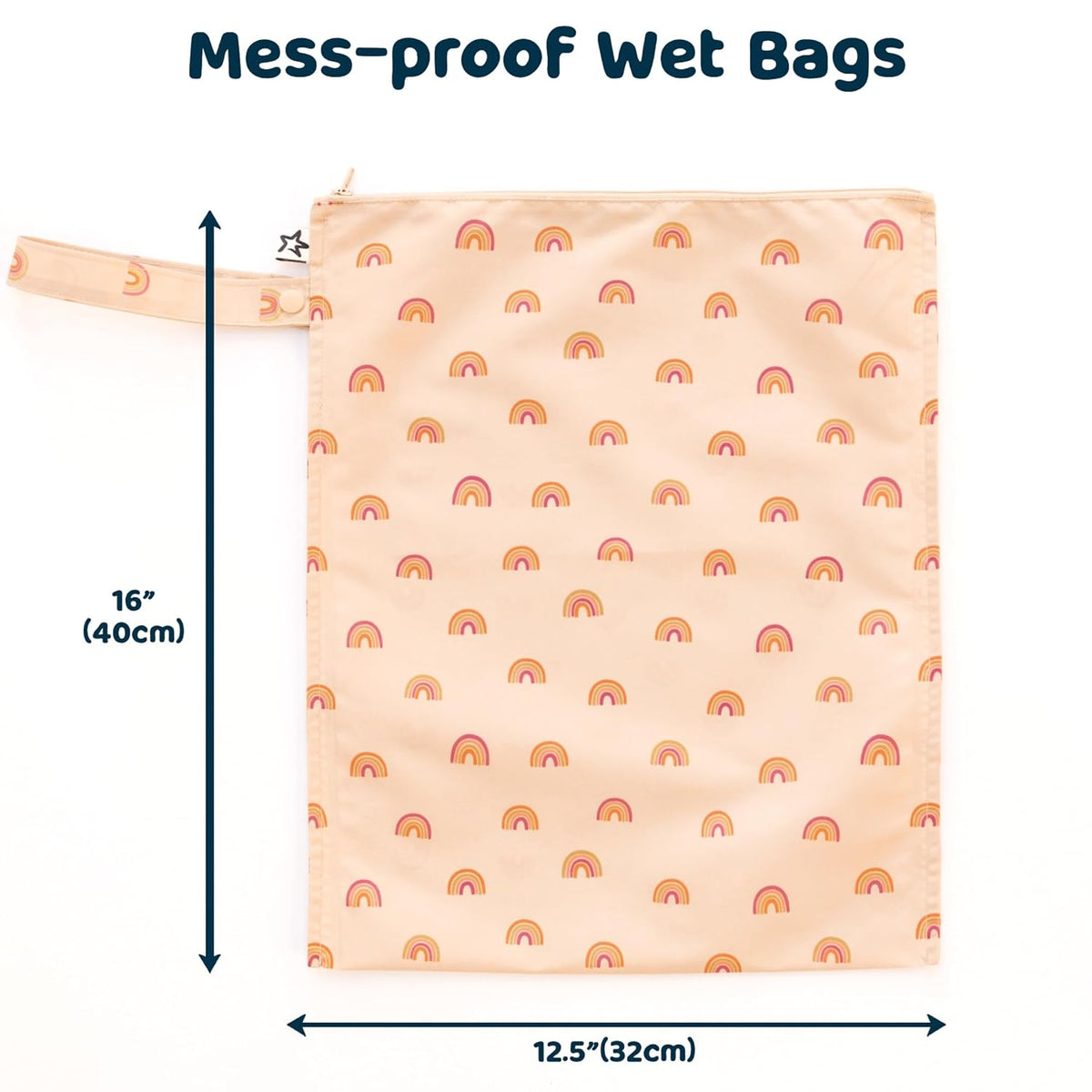 Mess Proof Wet Bags | Reusable Waterproof Wet Bags for Swimsuits | Baby Clothes | Travel & Diaper Bag (Black, Green Checkers) - Colors B