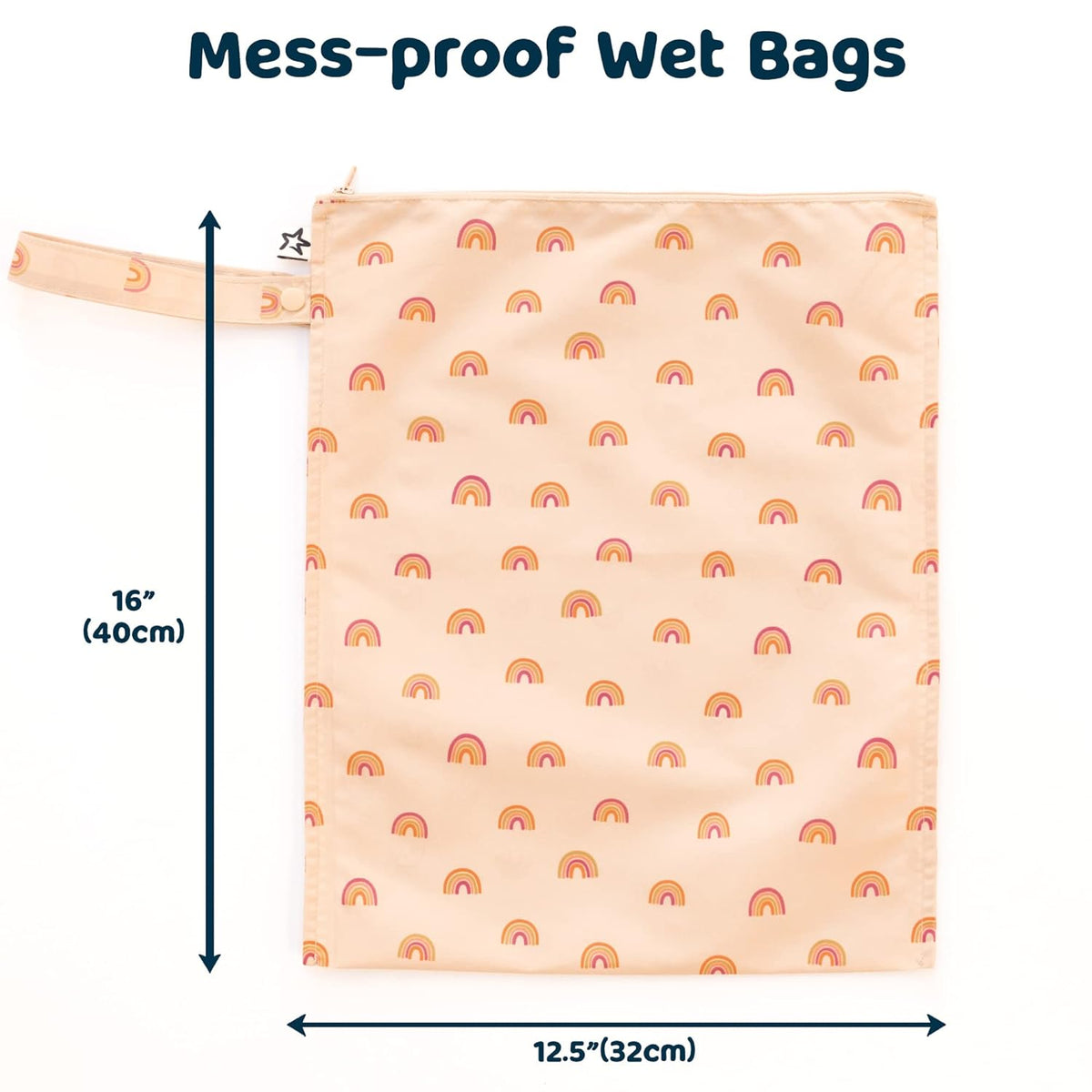 Mess Proof Wet Bags | Reusable Waterproof Wet Bags for Swimsuits | Baby Clothes | Travel & Diaper Bag (Black, Green Checkers) - Colors B