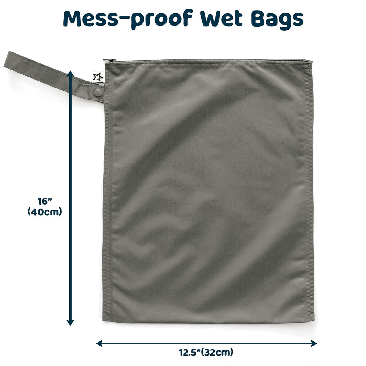 Mess Proof Wet Bags | Reusable Waterproof Wet Bags for Swimsuits | Baby Clothes | Travel & Diaper Bag (Black, Green Checkers) - Colors B